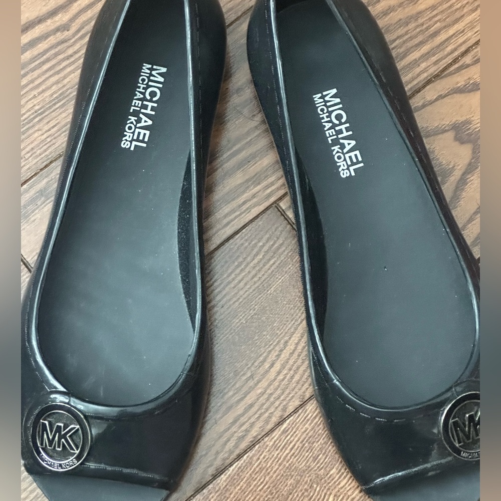 Michael Kors Glossy Black Flats